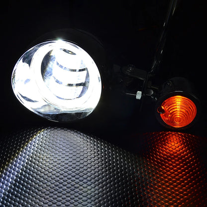 Motorcycle Headlight Spot Fog Light Turn Signal Light Bar Bracket For Honda VT VTX Shadow For Harley Kawasaki Suzuki Cruisers