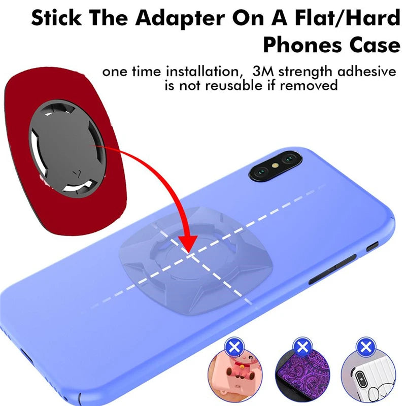 Motorcycle Phone Holder Shock Absorber Bike Phone Bracket Vibration Damper Self Lock Anti-shake Bicycle Handlebar Stem Holder