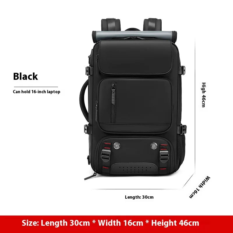 Large Travel Backpack Boardable Backpack USB Charging Waterproof Outdoor Travel Backpack Independent Shoe Compartment