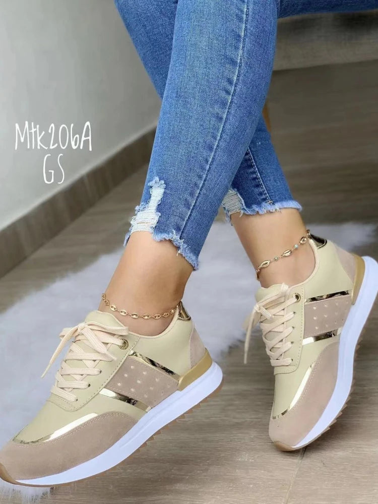 Brand Women Sneakers Comfortable Platform Shoes Female Fashion Large Size Casual Sport Shoes 2025 New Outdoor Women Running Shoe