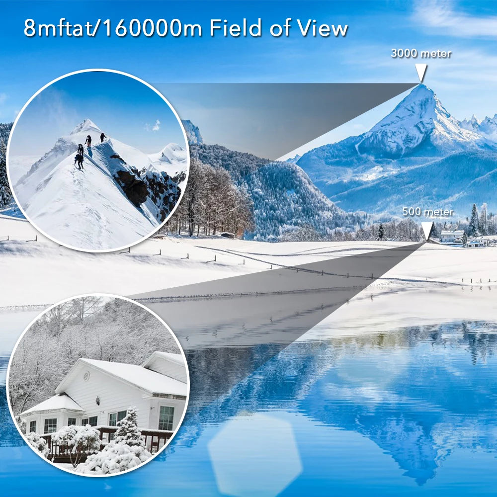 Camping Binoculars 60X60 Long Range 15000m HD High Power Telescope Tourism Binoculars Long Range Powerful Binoculars Hunting