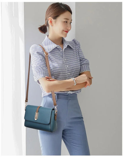 Fashion Crossbody Bag PU Leather Messenger Bag Versatile Sling Shoulder Women's Bag Small Handbags Sac A Main Femme Bolsas