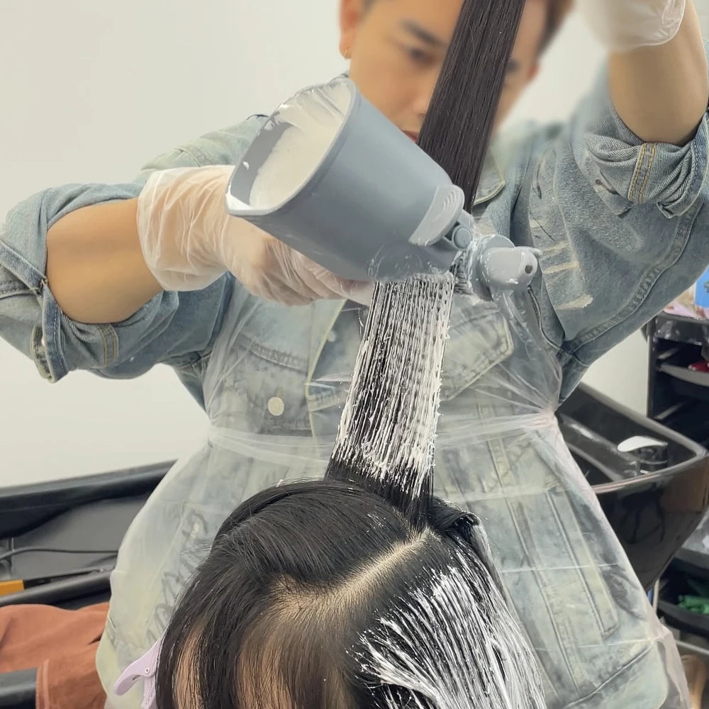 Professional Hair Dye Brush Comb Dyeing Bowl Brush 2-in-1 Large Capacity Multifunctional Barber Dye Hair Supply Styling Tools
