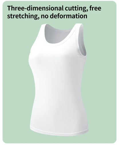 1/3 Pcs Women's Four Season Thin Slim Fit Solid Color Vest For Teenagers And Girls Solid Color Versatile Top Sexy Suspender Base