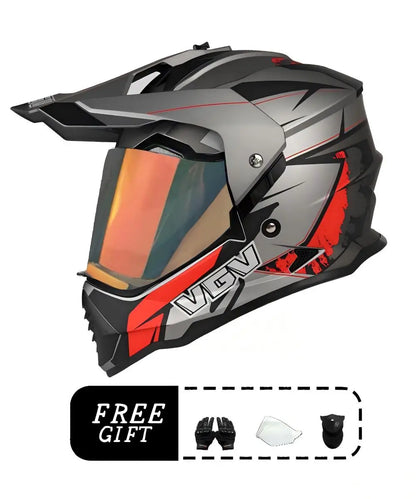 VGV motorcycle rally helmet buy one get three free, with a wide field of view design, suitable for off-road/downhill enthusiasts