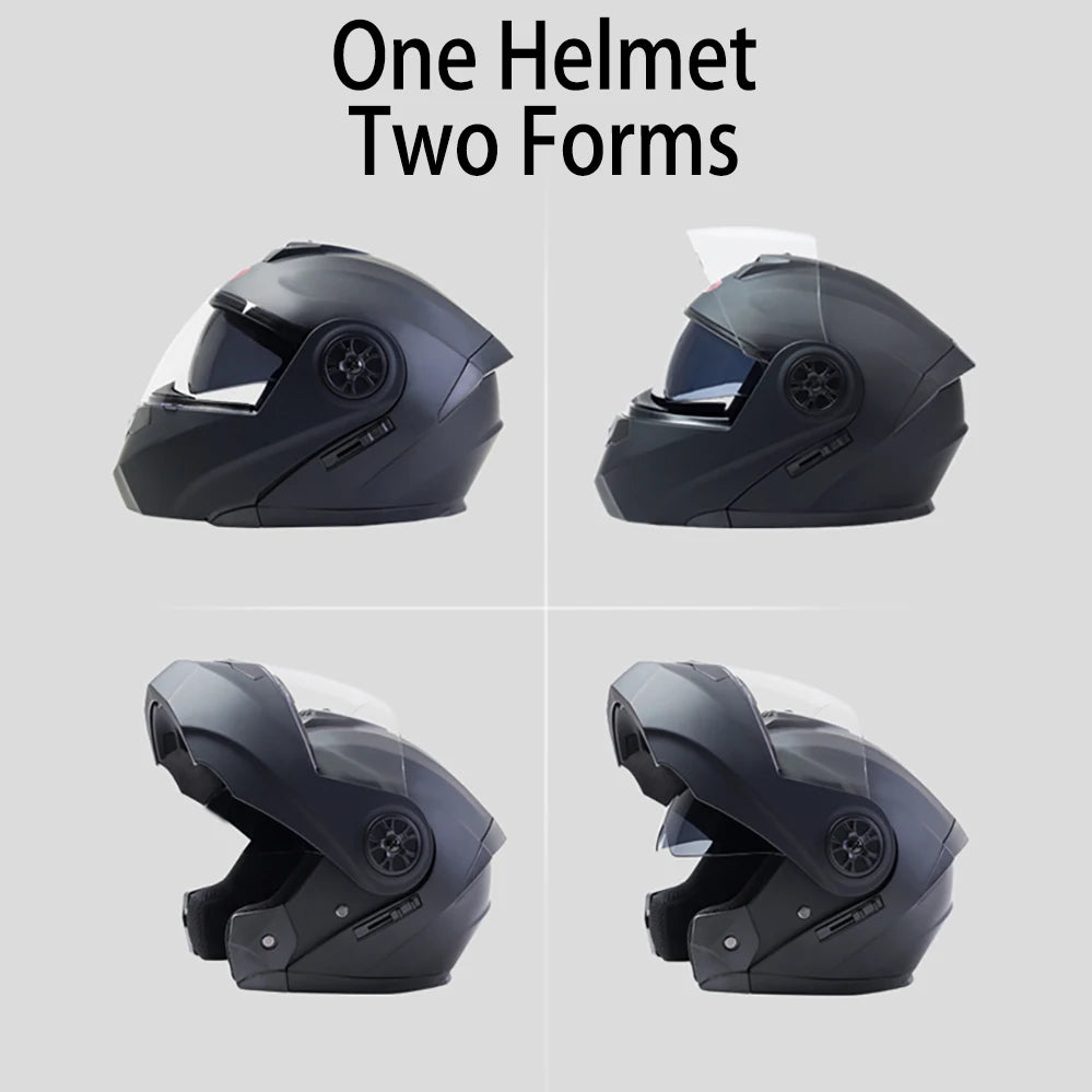 DOT Approved Personalised Flip Up Motorcycle Helmet For Men Women Safety Downhill Motocross Racing Modular Full Face Casco Moto