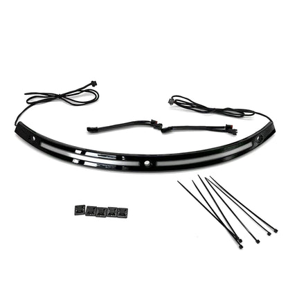 Motorcycle Windshield Trim Light With Gentle Grow For Harley Davidson Touring 2014-2023 Aluminum Alloy