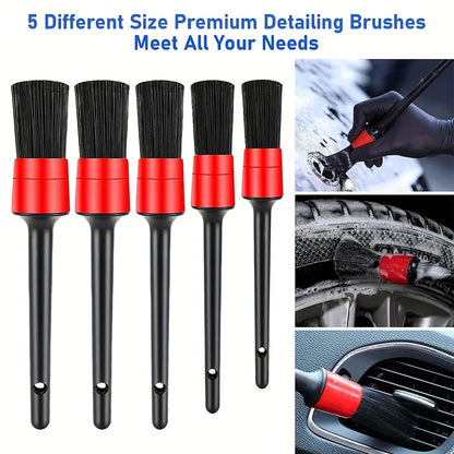 New Car Detailing Brush Set The Ultimate Auto Cleaning Kit for Vents Gaps Maintenance Car Air Outlet Detail Clearance Brush