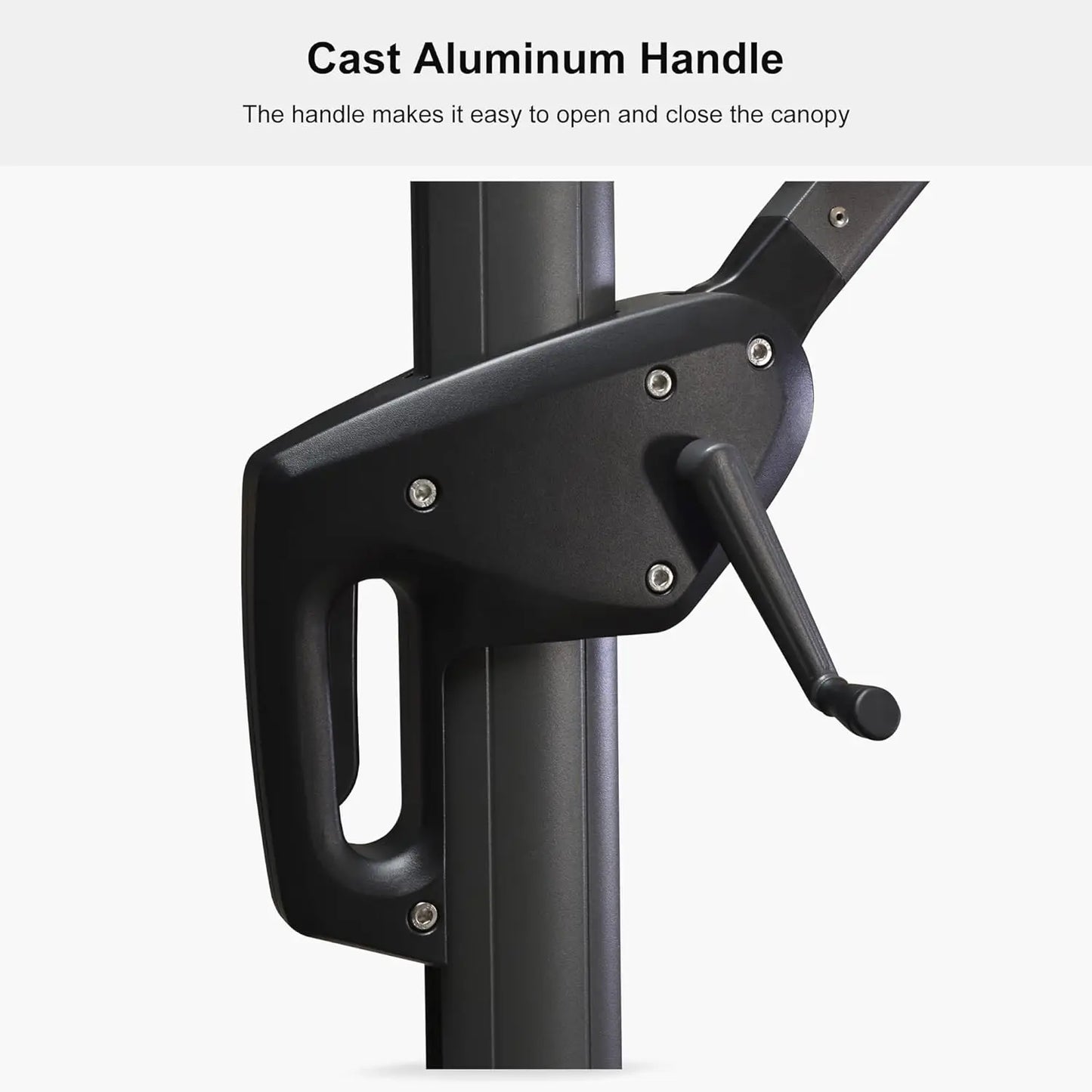 9' X 11.5' Patio Umbrella Outdoor Cantilever Rectangle Umbrella Aluminum Offset Umbrella with 360-degree Rotation, Customized