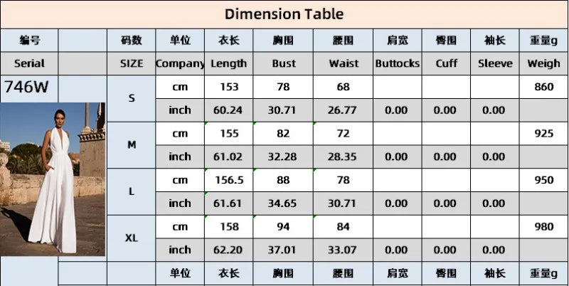 Elegant Women Corset Party Jumpsuit Y2K Sexy Halter Backless Loose Wide Leg Trousers Palazzo Pants Romper Celebrity One Pieces