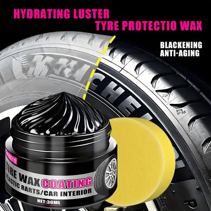 Black coating paste for plastic and rubber repair -General Motors Tire interior repair wax,Multi-purpose car care,lasting polish