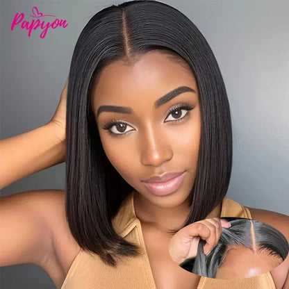 2026 NEW Short Bob Wigs Straight Glueless Wig Ready To Wear  Wigs Pre Cut Elastic Drawstring Upgraded No Glue Lace Air Wig