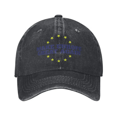 New Make Europe Great Again  Casual Baseball Cap For Couple Women Spring  Kpop Rock Hip Hop Hats Fashion Dropshipping Snapback C