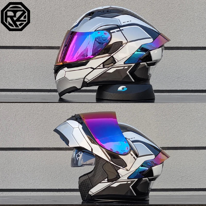 Flip Up Motorcycle Helmet Double lens full face helmet High quality DOT approved Moto cascos motociclistas capacete