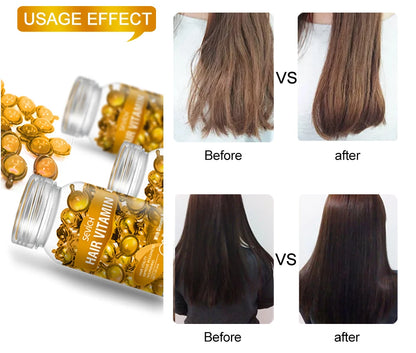 Sevich Mix Hair Vitamin Capsule Hair Treatment Oil Repair Damaged Smooth Hair Care Serum Nourishing Keratin Complex Oil