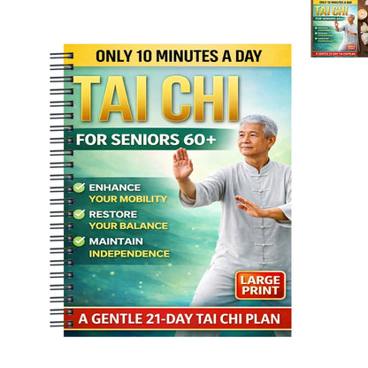 10-Minute Tai Chi Guidebook For Balance Training And Fall Prevention 21-Day Program