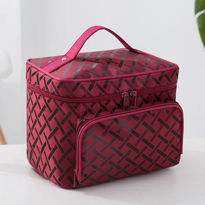 New Large Capacity Flower Cosmetic Bag Zipper Cosmetic Box Storage Organizers Travel Toiletry Makeup Bag SZL8061