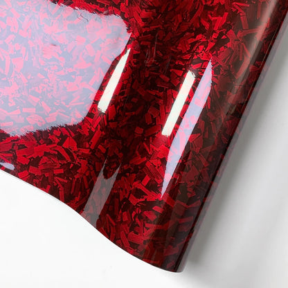 Red Series Wrap Vinyl Car Wrapping Film Bubble-free Vehicle Decoration PET Waterproof External Car Stickers Carbon Fiber Glossy
