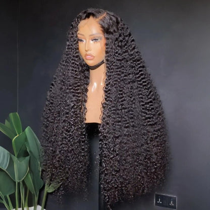 Kinky Curly HD Full Lace Frontal 13X4X1 Wigs For Black Women Mother Gifts Preplucked With Baby Hair Bleached Knots Soft Hair