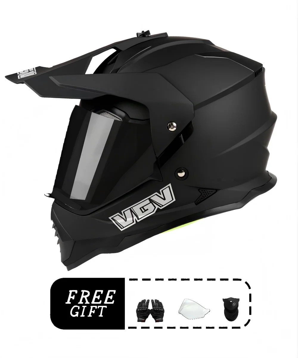 VGV motorcycle rally helmet buy one get three free, with a wide field of view design, suitable for off-road/downhill enthusiasts