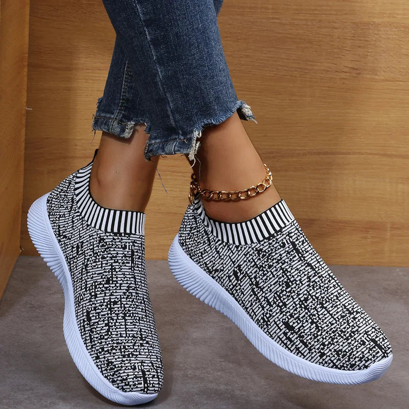 2022 Women Sneakers Fashion Socks Shoes Breathable Casual Sneaker Summer Vulcanized Shoes Women Trainers Tenis Feminino Flats