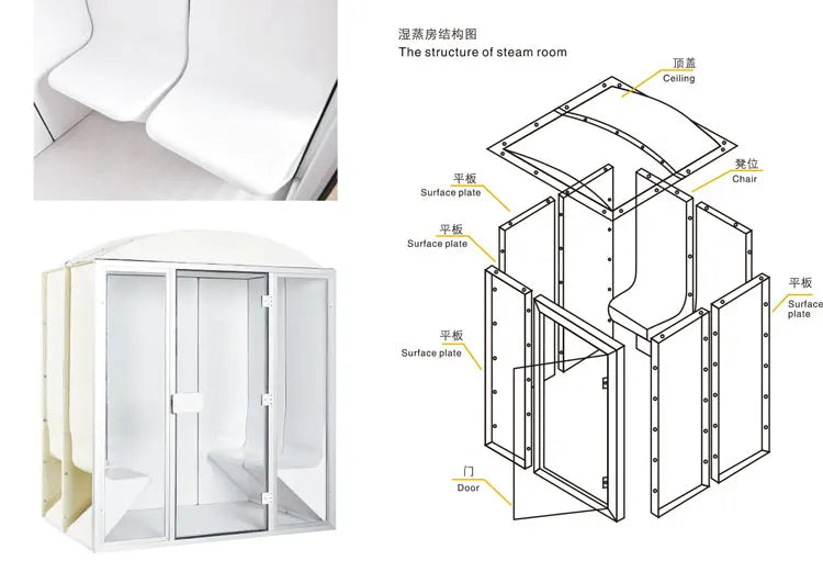 Customization Luxury Acrylic Steam Shower Room/shower Cabin/bathroom/spa Sauna