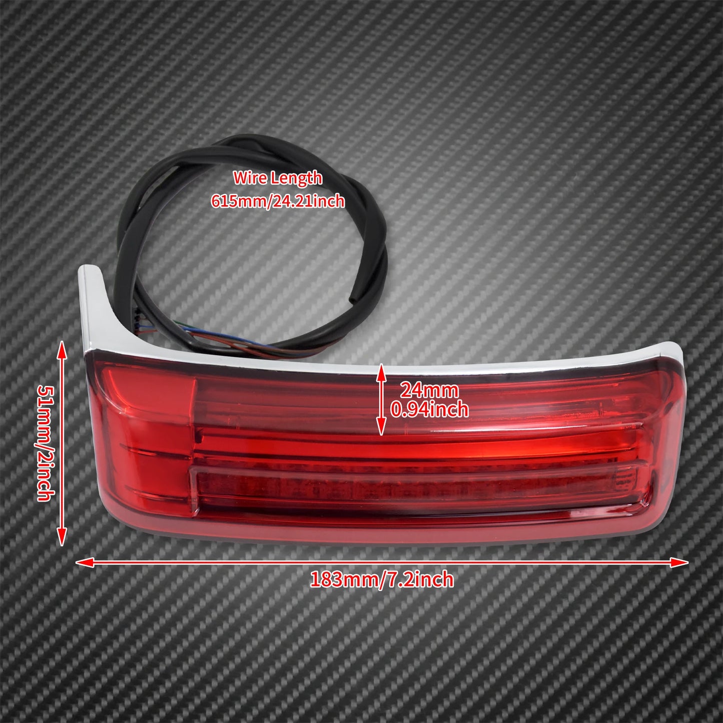 2xMotorcycle LED SaddleBag Turn Lamp Light Run Brake Light For Harley Touring Street Glide Road King FLHR Limited CVO 2014-2022