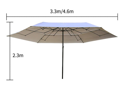 Parasol Beach Pool Easy Folding Metal Folding Wagon Cart Shading Garden Camping Umbrella for Outdoor Heat Insulation