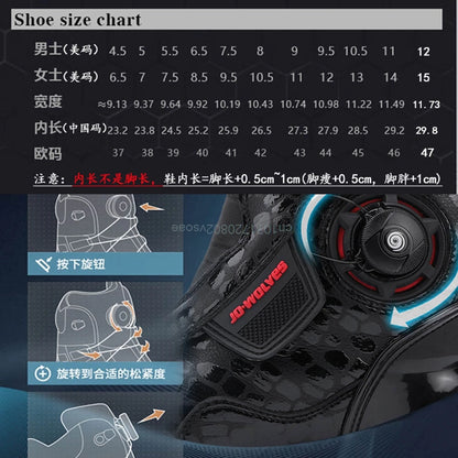 Motorcycle Boots Racing Off-road Shoes Breathable Non-slip High-top Motorcycle Professional Waterproof Mountain Bike Boots