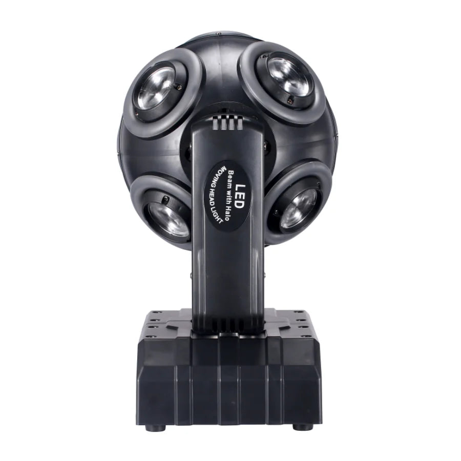2pcs LED Moving Head Football Light 8x15W RGBW 4in1 With Halo RGB 360 ° Infinite Rotation Beam Strobe Dj Bar DMX512 Stage Effect