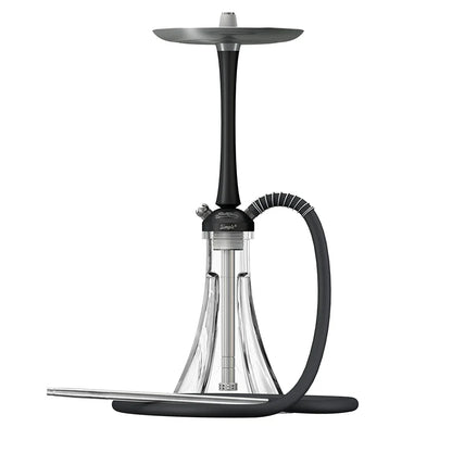 MattPear Simple Hookah Shisha Set 304 Stainless Steel 56cm single tube Large Hookah Shisha Set With Bottle