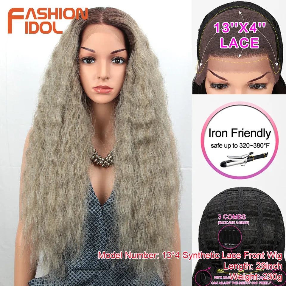 90% OFF Big Sale for Synthetic Wigs/Hair Products 13*4 Lace Front Wigs Cosplay Ship From USA
