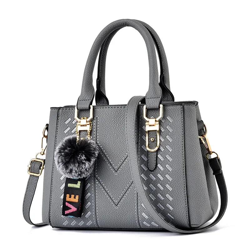 Fashionable Embroidered Large Capacity Women's Handbag Hot Sale Of The Season New Korean Style Handbag Shoulder Bag Tassel Penda