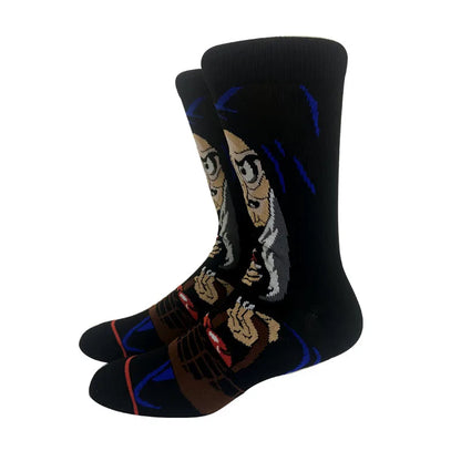 2023 New Anime Women Men Socks Long Socks Men‘s Knee-High Cosplay Sock Adult Personality Hip Hop Harajuku Long Funny Socks 36-45