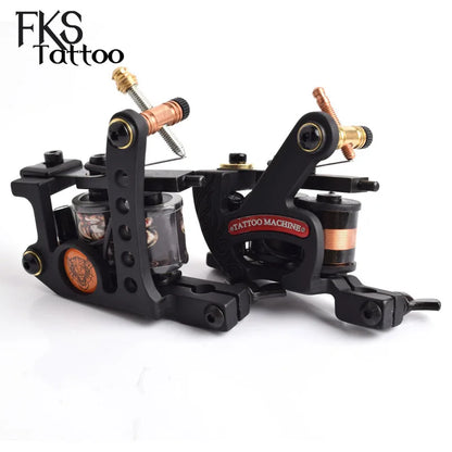 Special Price Handmade Tattoo Gun Wraps Coils Iron Frame Tattoo Machine Liner&Shader Beginner Tatu Gun For Tattoo Artist