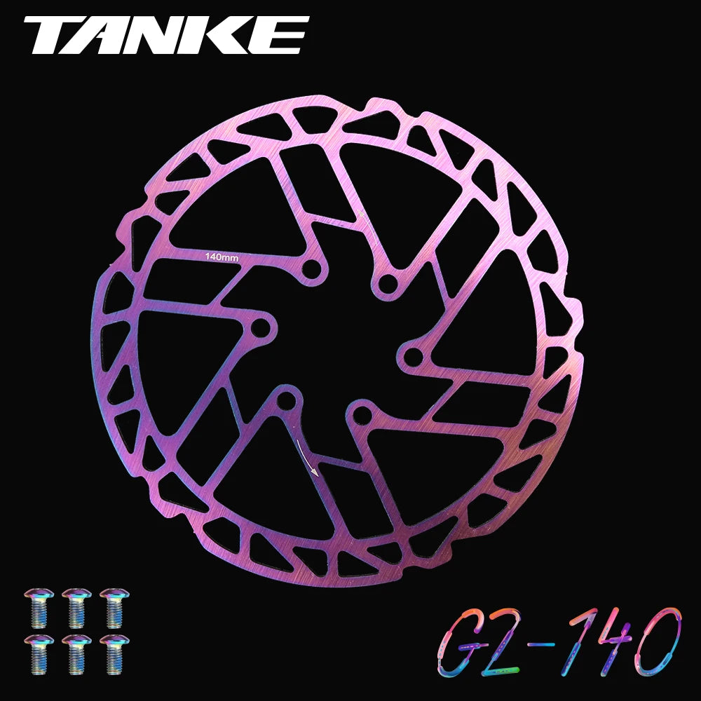TANKE Bike Disc Brake 140 160 180 203 Rotors With Bolts Hydraulic Brake Road Mountain Bicycle MTB Oil Slick Rotor Bicycle Parts