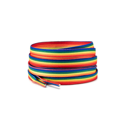 No6Transgender 100/120/150cm Shoe Lace Flat Printed Shoelace Colorful Rainbow Laces Gay Pride Liberty Shoelaces Shoe Accessories