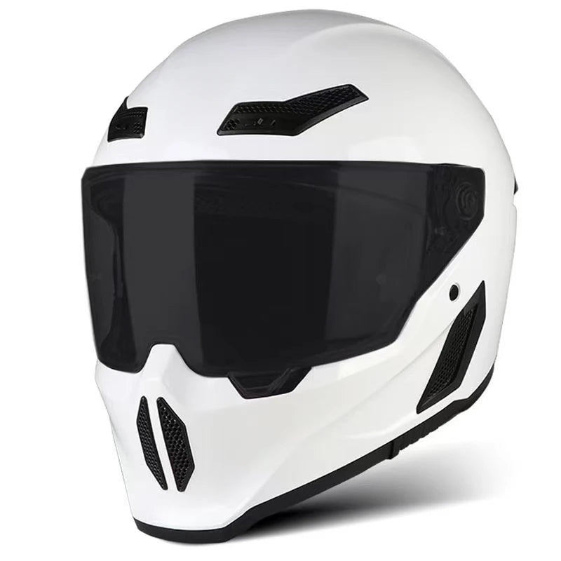 Motorcycle Helmet All-Season Universal Retro Men's Bike Racing Street Bike Riding Running Motorcycle Riding Safety Helmets