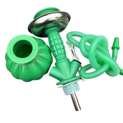 Acrylic Shisha Hookah Set with Single Silicone Hose for Outdoor Travel Portable Narguile Cachimba Accessories