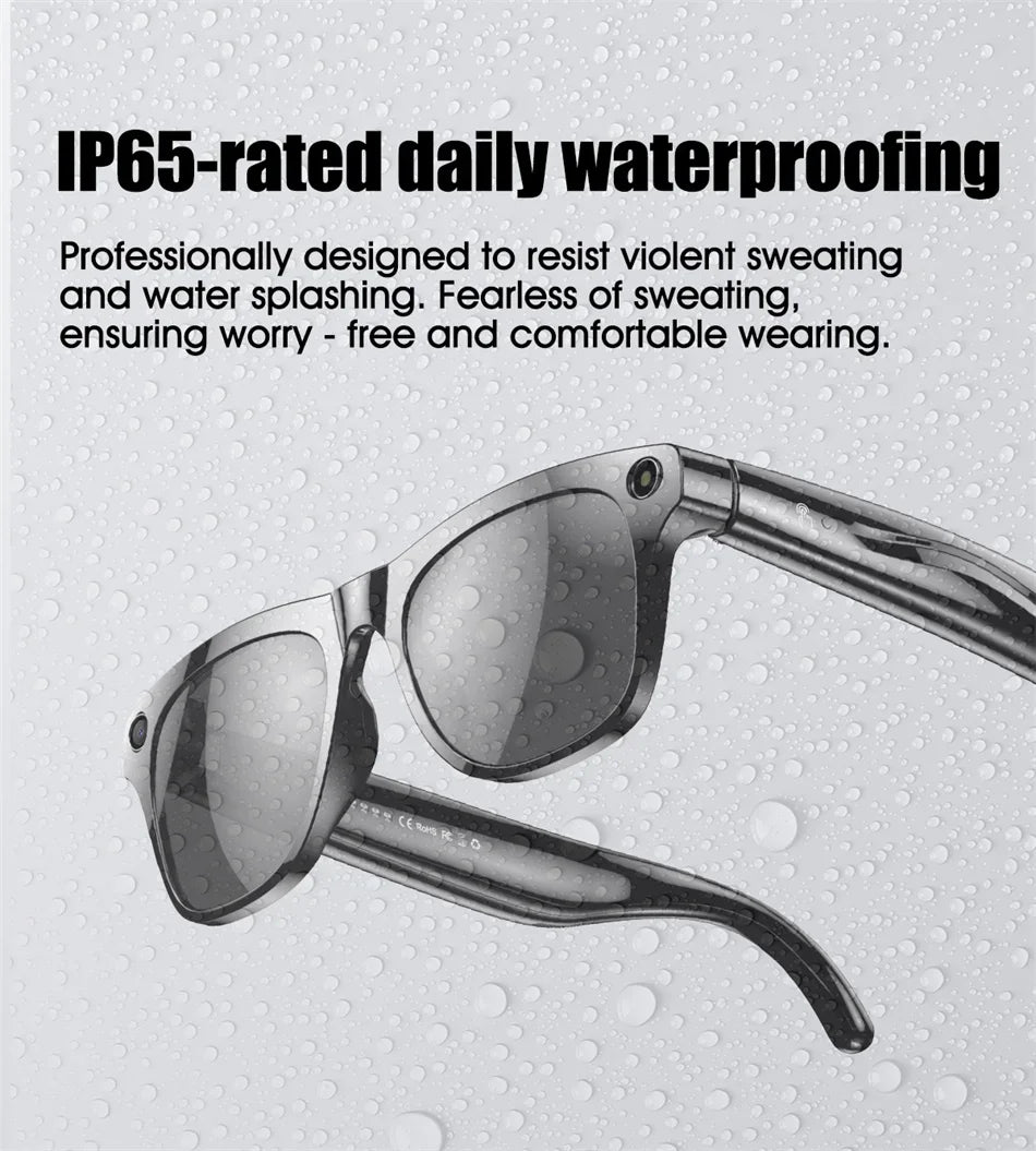 Xiaomi 8K AI Smart Glasses Multifunctional Camera Bluetooth Call Voice Assistant Music Player Translate Photochromic HD Glasses