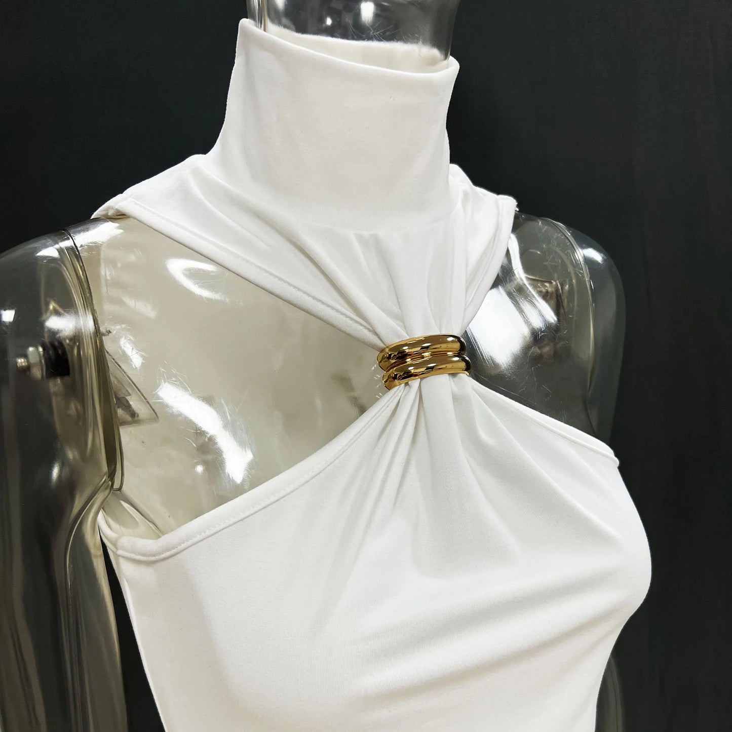 Tuularose Women Summer Tank Top Fashion Solid Sleeveless Strapless Tight T-Shirt Top Sexy High Street Vintage Vest Camisole 2025