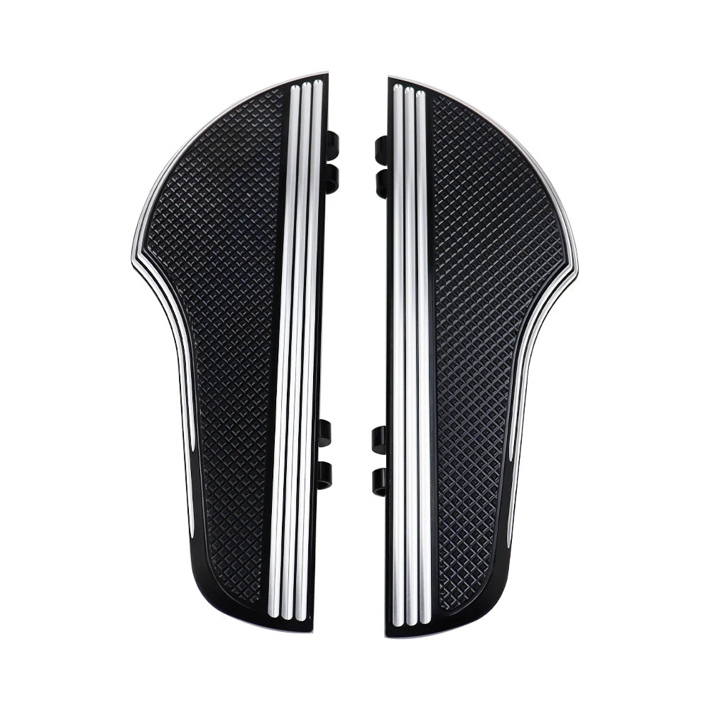 Driver Floorboards Rider Footboard Large Foot Rests Fit For Harley Freewheeler FLRT Revival FLH Heritage Softail Classic Fat Boy