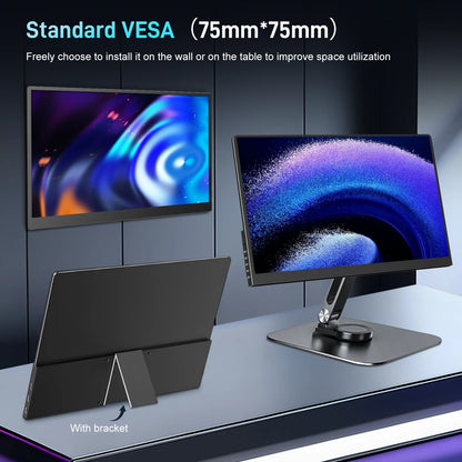 HOWENS 15.6 Inch 4K Monitor IPS Display HDR 100% NTSC For Laptop Switch PS5 Xbox Phone Gaming External Screen Second Monitor NEW