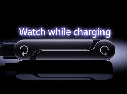 240W 2-in-1 Type C to USB C Fast Charging Data Cable Foldable Phone Holder Type C Fast Charging cabo For iPhone 17 Black/Orange