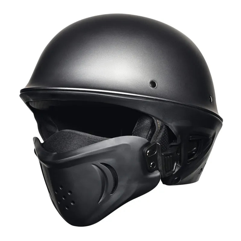 Malakas na lokomotiko buong helmet retro motorsiklo helmet rogue kumbinasyon kalahating helmet