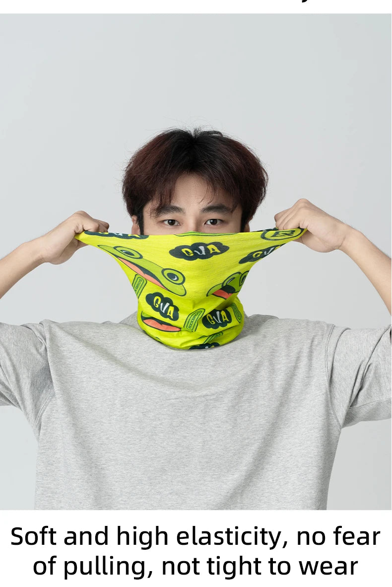 ROCKBROS Cycling Face Mask Sun Protection Hooded Scarfs Summter Breathable Bike Headband Motorcycle MTB Road Bicycle Headscarf