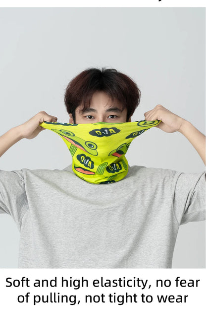 ROCKBROS Cycling Face Mask Sun Protection Hooded Scarfs Summter Breathable Bike Headband Motorcycle MTB Road Bicycle Headscarf