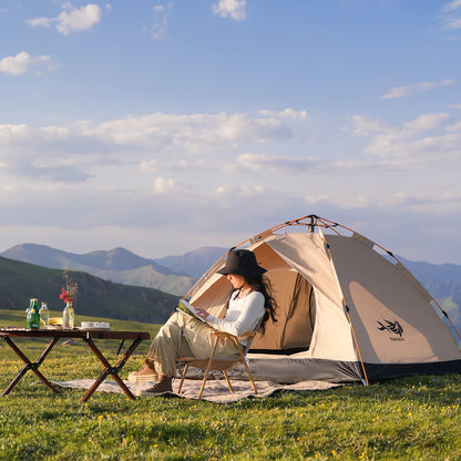 Portable Camping Tent Self-driving Travel Instant Tents For Outdoor Camping, Emergency Tent 4 Person Waterproof Family Tent