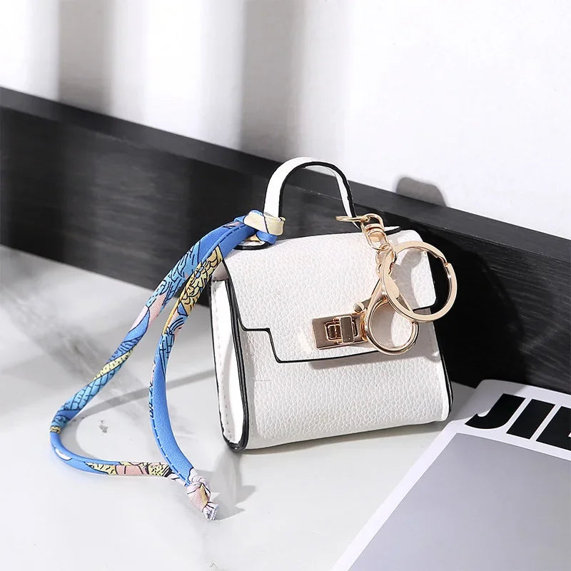 Mini Bag Pendant Small Keychain Case Bag Hanging Accessory Cute Earphone Storage Bag Pendant Keychain Bag Pendant Decoration
