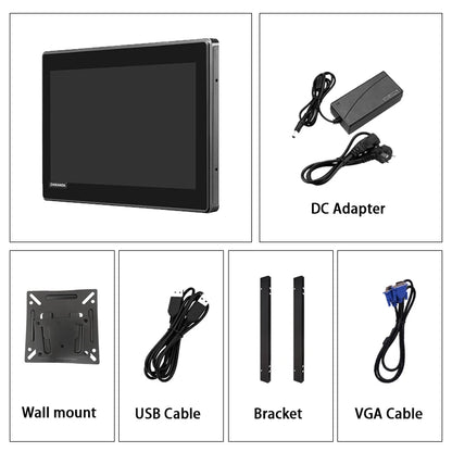 Flat True Capacitive Touch Screen Monitor 18.5 Inch 1920*1080 Open Frame Industrial Waterproof Display With VGA HDMI USB Input